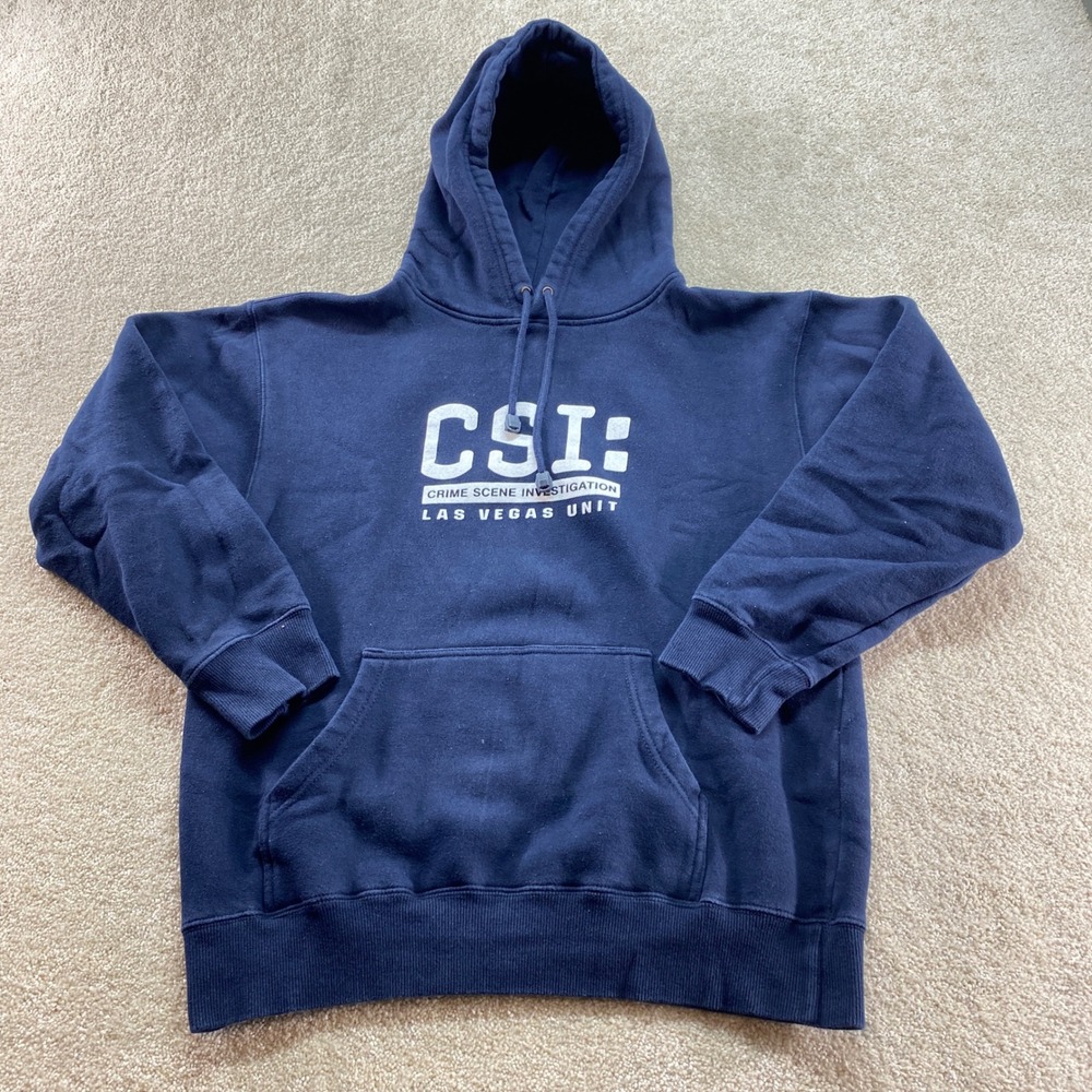 CH Apparel CSI Las Vegas‎ Unit Hoodie Mens Medium Blue Crime Scene Investigation